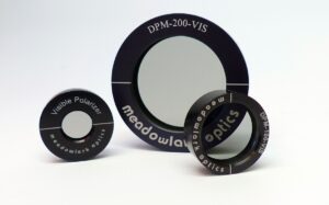 High-precision polarizer optics from Meadowlark Optics, featuring visible polarizers used for light polarisation control in optical and photonic applications.